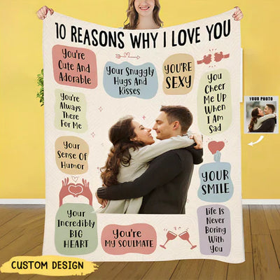 RYAAS STORE™  - 10 REASONS I ADORE MY PERSONALIZED PHOTO BLANKET